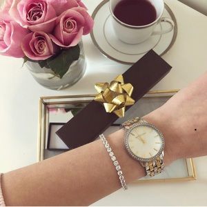 12-carat Diamond White Sapphire Tennis Bracelet